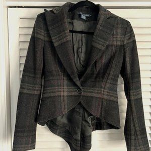 Wool Blazer with Tails